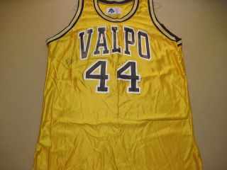 Vintage Valpo Bill Jenkins Autographed Valparaiso Game Basketball Jersey