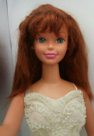 My Life Size Barbie Ginger Red Hair 1992 Mattel Doll 38 " Earrings Vintage Rare