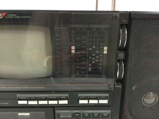 Vintage Emerson Portable TV AM/FM Radio Cassette XLC556A TV 5” Repair 4