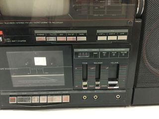Vintage Emerson Portable TV AM/FM Radio Cassette XLC556A TV 5” Repair 5