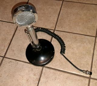 Vintage Silver Eagle Astatic Cb/ham Radio Microphone 4 Pin Made In The Usa - Old