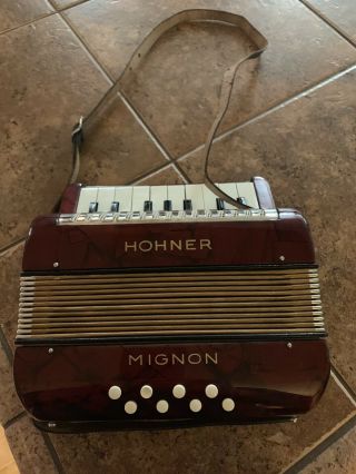 Hohner Mignon Piano Accordian Vintage
