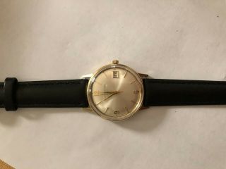 Vintage Girard Perregaux Gyromatic 14K Solid Gold Men ' s Watch Date 2