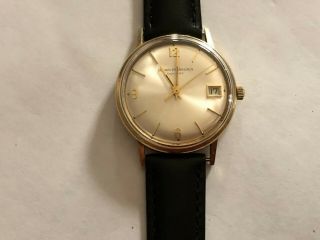 Vintage Girard Perregaux Gyromatic 14K Solid Gold Men ' s Watch Date 3