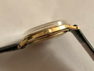 Vintage Girard Perregaux Gyromatic 14K Solid Gold Men ' s Watch Date 7