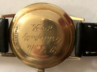 Vintage Girard Perregaux Gyromatic 14K Solid Gold Men ' s Watch Date 9