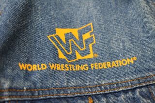 Vintage 90 ' s WWF Shawn Michaels RARE Denim Jacket HeartBreak Kid WWE 3
