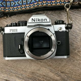 Vintage Nikon Fm2 N 35mm Slr Camera Body Only W 1/250th Flash Sync From Japan