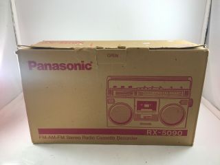 Panasonic Rx - 5090 Am - Fm Vintage Stereo Cassette Boombox Open Box Rare