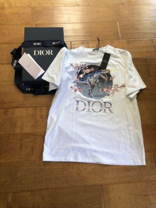 Dior X Sorayama Men’s White Dino Tee Xl Nwt Rare