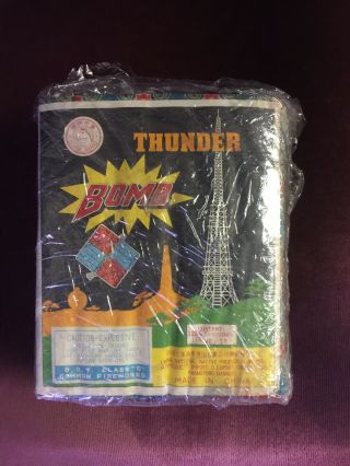 Vintage Horse Brand Thunder Bomb Label 2