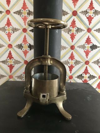Solid Brass Antique French Duck Press - Gourmet Table Side Press