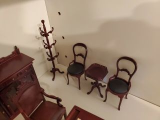 bespaq dollhouse furniture,  Game Room Bar and Billard set Side Table and Chairs 11