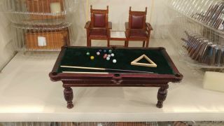 bespaq dollhouse furniture,  Game Room Bar and Billard set Side Table and Chairs 6