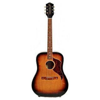Vintage Egmond Acoustic Guitar; Made In Holland,  1970s,  Sunburst
