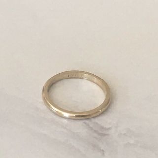 Vintage Solid 18K 750 Yellow Gold Stacking Wedding Band Ring 4
