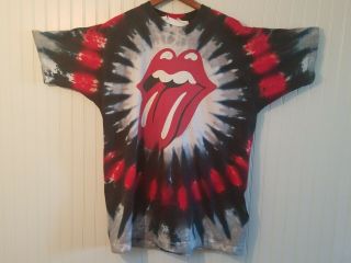 Rare Vintage Tye Dye 1994 Rolling Stones Red Tongue Vintage Hip Shirt Size Xl (8