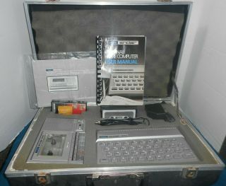 Vintage Timex Sinclair 1500 & Timex Sinclair 2020 Personal Computer Case Books