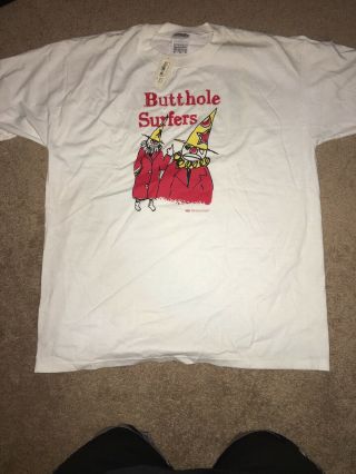 Vintage Butthole Surfers T Shirt 1996 The Hole Truth & Nothing Butt Tour Rare Xl