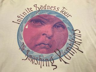 Smashing Pumpkins Vintage 1996 Infinate Sadness Tour Concert T - Shirt - Size Xl