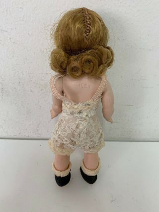 Vintage Madame Alex MME Doll In Lace Outfit & Black Shoes 1940s? Antique cutesy 3
