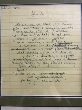 VERY RARE Jerry Seinfeld Handwritten Stand - Up Comedy Joke Script Autographed 2