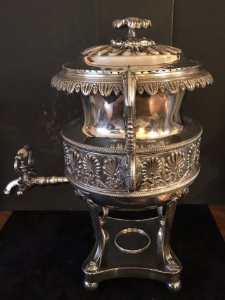 Antique American Victorian Silver Plated Coffee Or Hot Water Urn 2