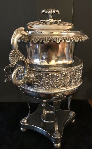 Antique American Victorian Silver Plated Coffee Or Hot Water Urn 3