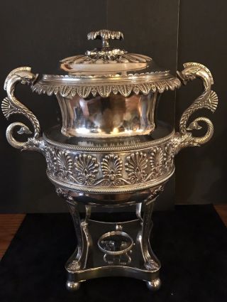 Antique American Victorian Silver Plated Coffee Or Hot Water Urn 4