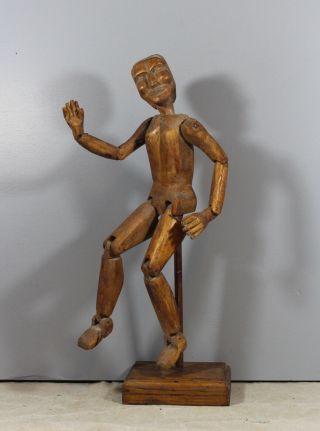 Carved Articulated Mannequin Lay Figure | French | Circa 1900