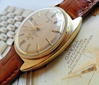 Vintage 1969 Omega Constellation Gold Capped 24 Jewel Cal.  751 Chronometer Watch