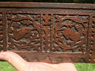 Early 16th Century Italian Carved Cedar Box 11