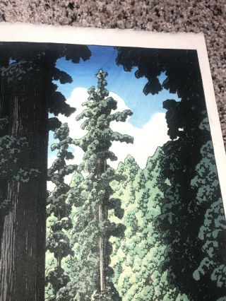 1930 Kawase Hasui Japanese Woodblock Print Road to Nikko 5