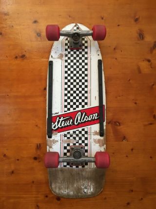 Vintage Steve Olson Santa Cruz Blackhart Wheels Skateboard 1983 Old School