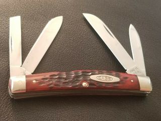 1970 Vintage Case Xx Usa Red Bone Congress 4 Blade Knife 64052