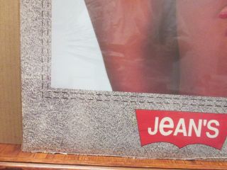 Vintage Levi advertisement Sam Maxwell Jeans poster Hot Girl denim Rare 11967 4