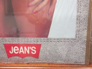Vintage Levi advertisement Sam Maxwell Jeans poster Hot Girl denim Rare 11967 5