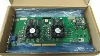 3dfx Voodoo5 5500 Agp Rare Vintage Video Card Cleaned,  Fans Replaced
