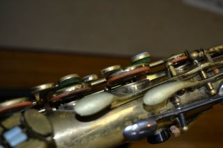 Vintage Buescher 400 Alto Saxophone Serial 865582 with Hard Case 1970s 1980s 8