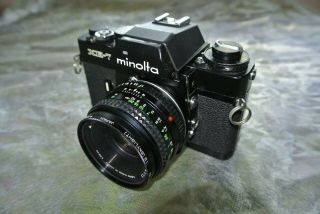 Vintage Minolta XE - 7 SLR 35mm Camera with 50MM F1;7 MD Rokkor X Lens XE 7 3