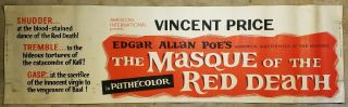 The Masque Of The Red Death Vincent Price Vintage1964 24x82 Movie Poster Banner
