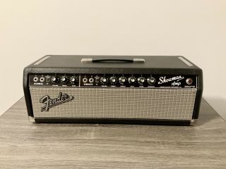 1965 Vintage Fender Showman Amp Tube Guitar Amplifier Head Guitar Or Bass 3
