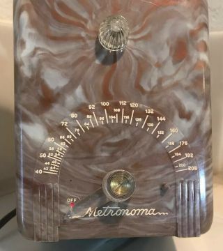 Vintage 1950’s Crystalab Metronoma MP - 100 - PA Bakelite Art Deco Tube Metronome 2