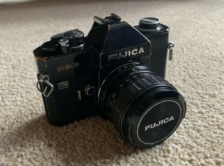 Vintage Fujica St801 35mm Slr Film Camera With Lens 859905 From Japan Extra Lens