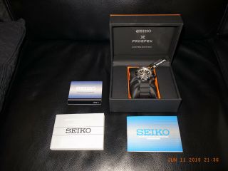 Rare Seiko Prospex Ssc673p1 Black Series Chrono Limited Edition