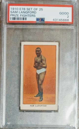 Rare 1910 E78 Set Of 25 Prize Fighters Harry Lewis & Langford