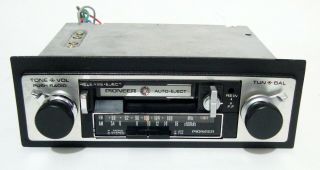 Vintage Car Stereo Cassette Player AM/FM Pioneer KP - 2500A ( ((Old School)) ) 2