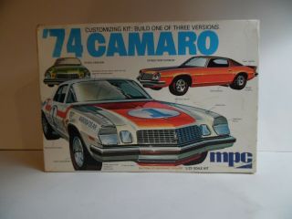 Mpc 74 Camaro Model Kit 1 - 7419 - 250 (open Box But Complete)
