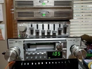 Vintage Pioneer kex - 50 component car stereo with CD - 5 eq and 2 GM - 4 amplifiers 4