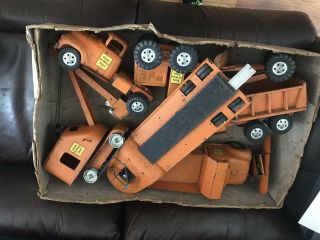 Rare Vintage Tonka Toys 210 Road Builders Set Equipment Dump Truck